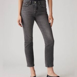 Levi's Charcoal Wedgie Straight Jeans NWT
